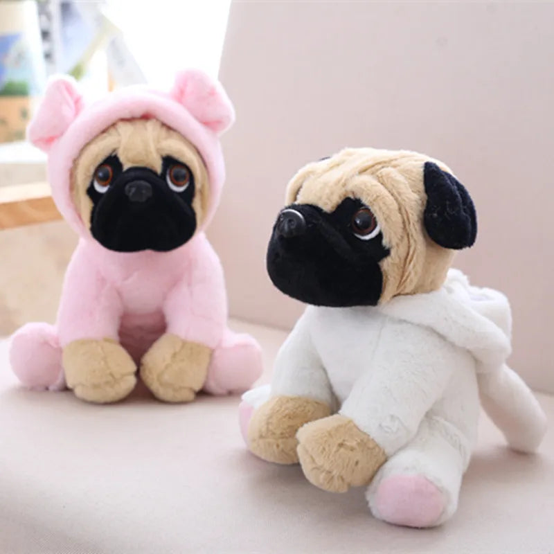 Stuffed Simulation Dogs Plush Pug Lovely Puppy Pet Toy Plush Animal Toy Children Kids Birthday Christmas Gifts - Bear Hugs