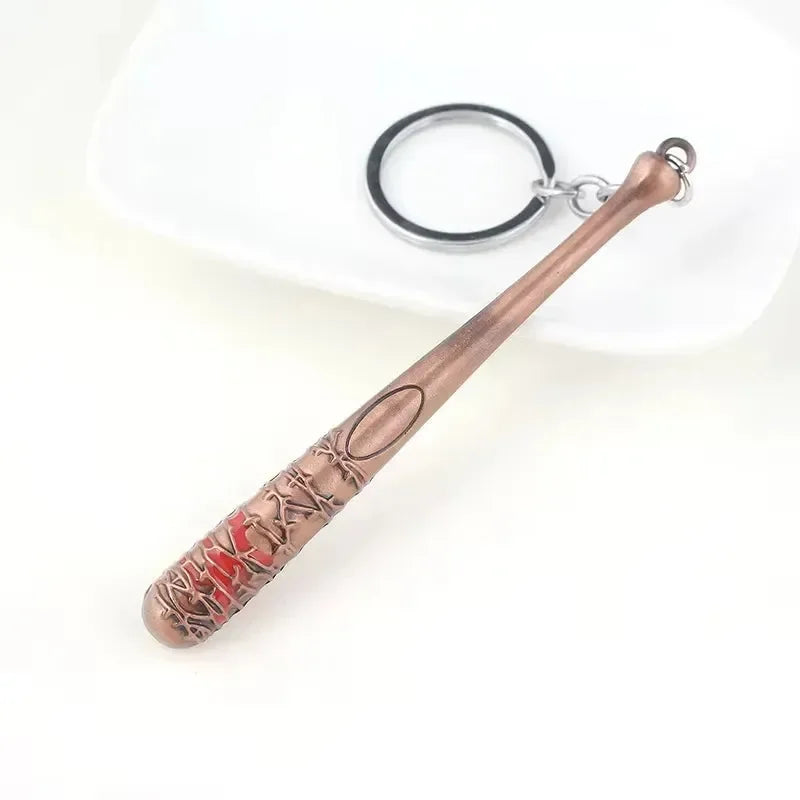 Negan Baseball Bat Metal Keychain