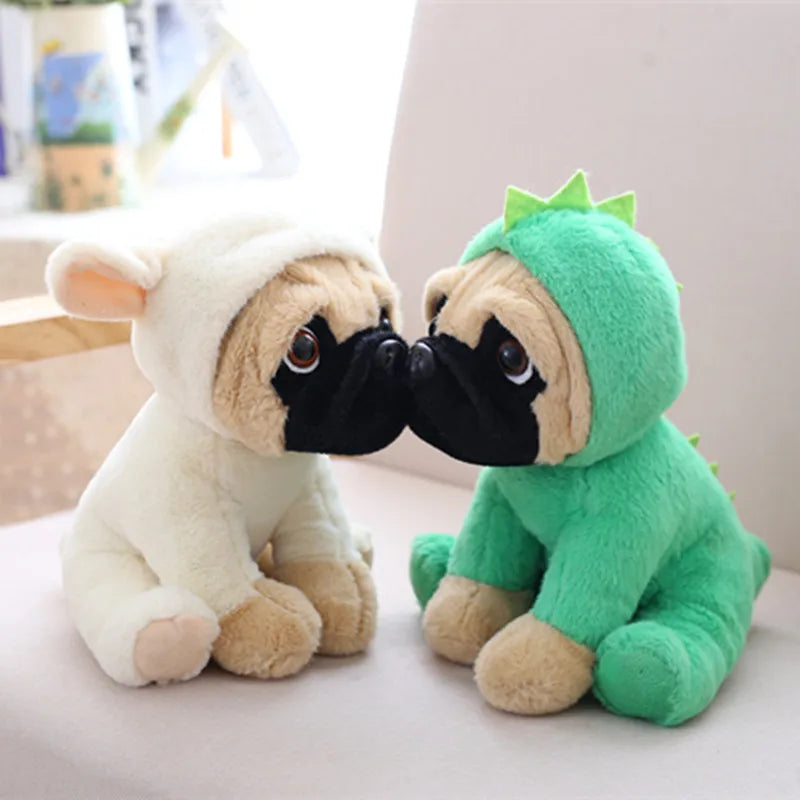 Stuffed Simulation Dogs Plush Pug Lovely Puppy Pet Toy Plush Animal Toy Children Kids Birthday Christmas Gifts - Bear Hugs