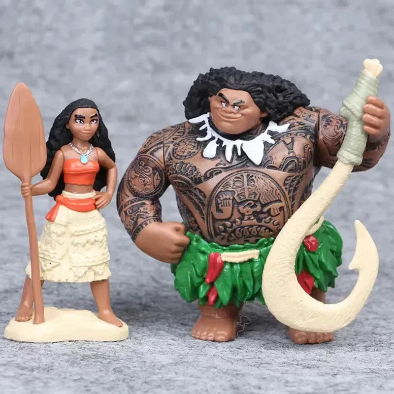 Figurines d'action Vaiana d'Ocean's Allies (lot de 5) 
