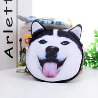 3D Realistic Dog Face Coin Purse