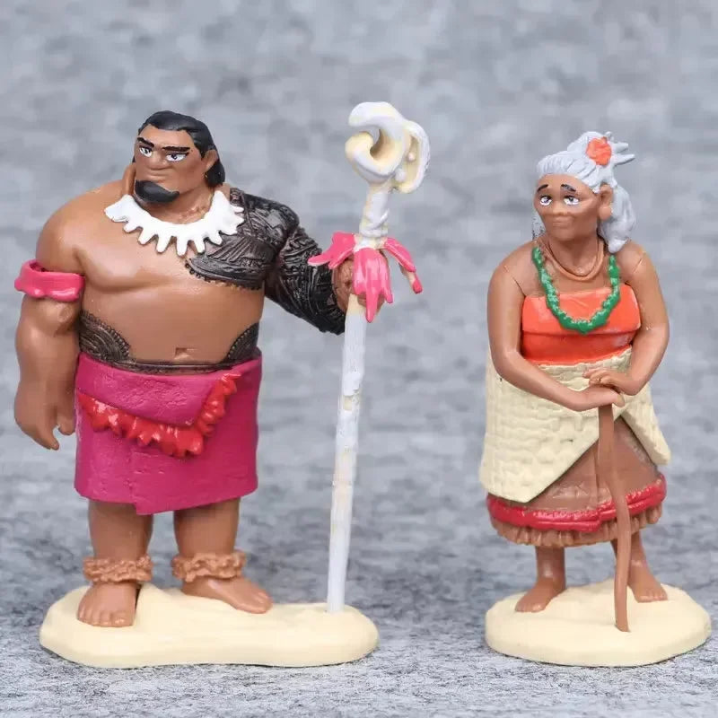Figurines d'action Vaiana d'Ocean's Allies (lot de 5) 