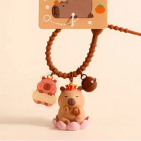 Quirky Charm Capybara Crew Keychain