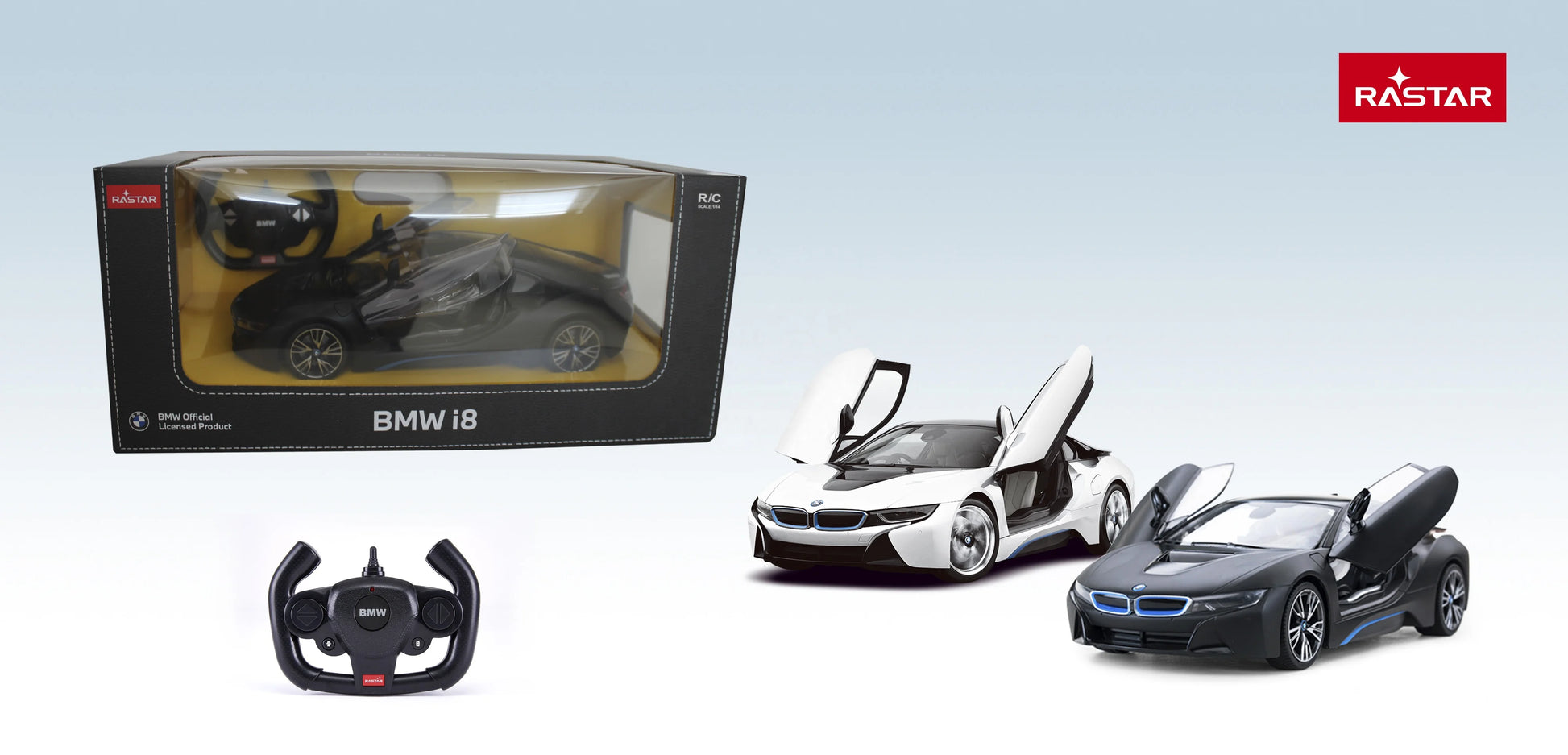 Rastar 1:14 BMW i8 Performance Radio Control Car - Bear Hugs