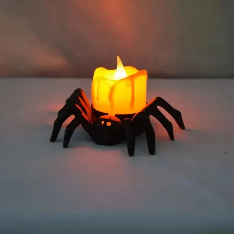 Spooky Spider Candle Night Lamp