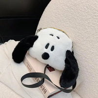 Cute Panda Dog Plush Handbag