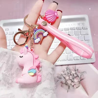 Rainbow Wings Unicorn Keychain