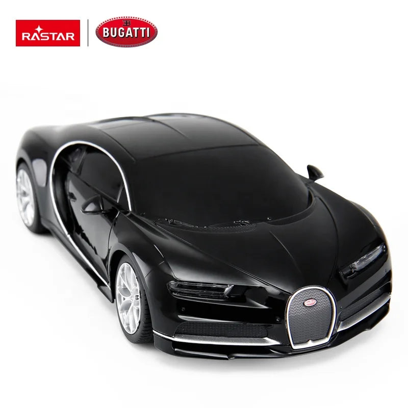 RASTAR Bugatti Chiron 1:24 Blue Black Red Toy Licensed Rc Car Model Children Toy Car Electric Plastic 4 Channels Vehicle - Bear Hugs