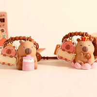 Quirky Charm Capybara Crew Keychain