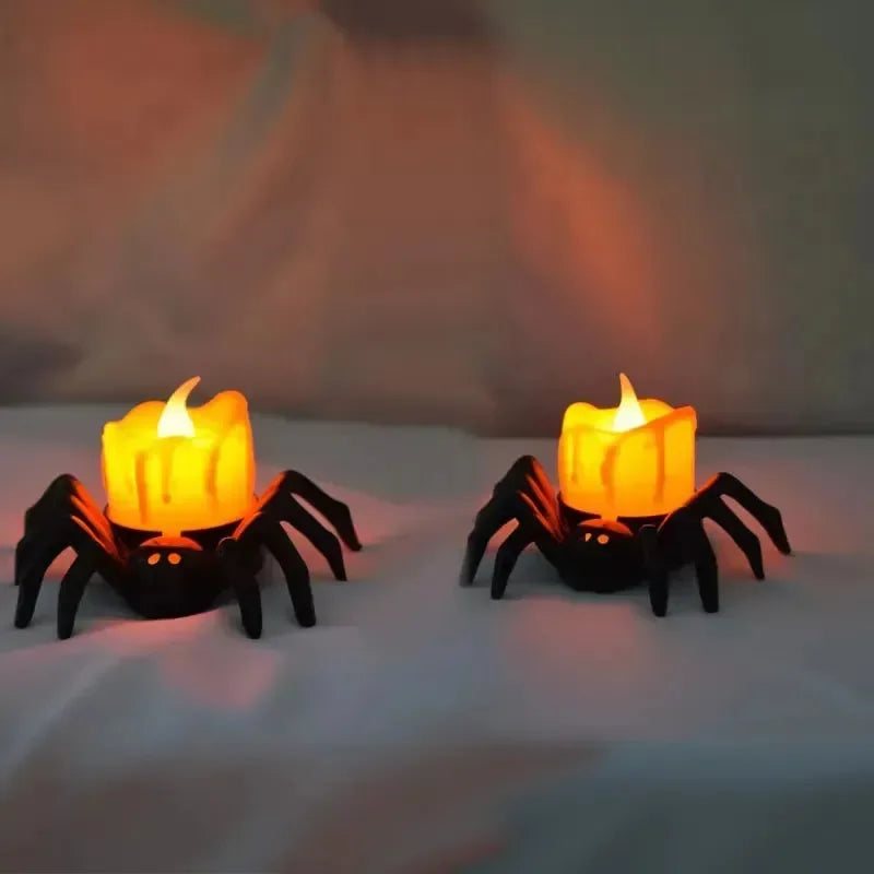 Spooky Spider Candle Night Lamp