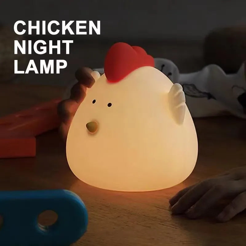 Cute Chicken Silicon Night Lamp