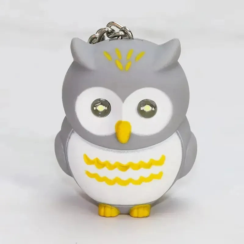 Hoot of Wisdom LED Owl Keychain