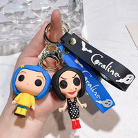 Gothic Coraline 3D Keychain
