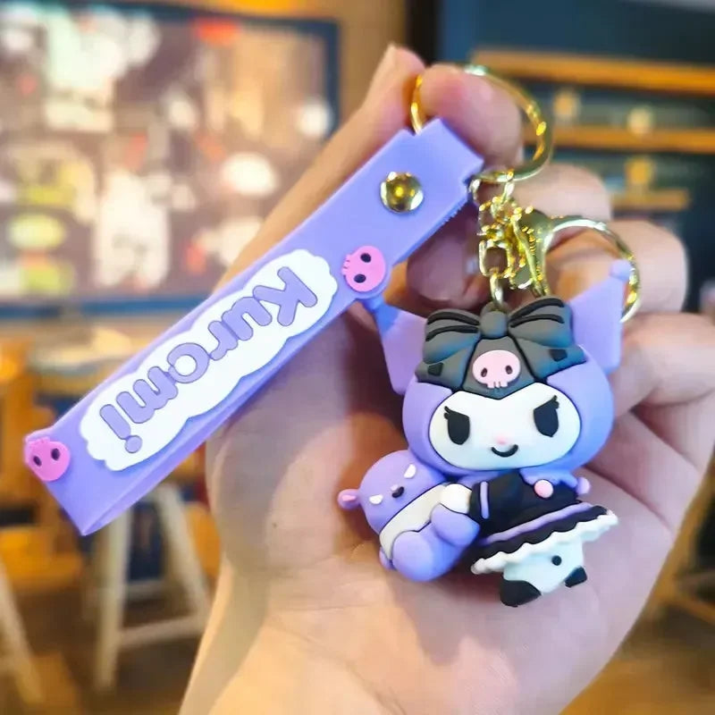 Kuromi Style Squad 3D Keychain