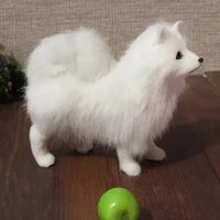 Real Looking Stuffed Samoyed Dog (16 cm)