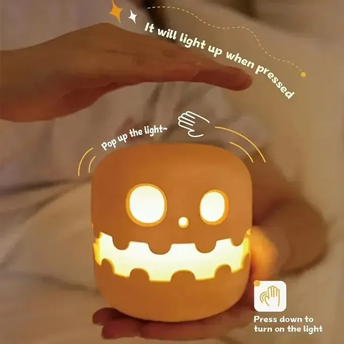 Glow-Lantern Pumpkin Night Lamp