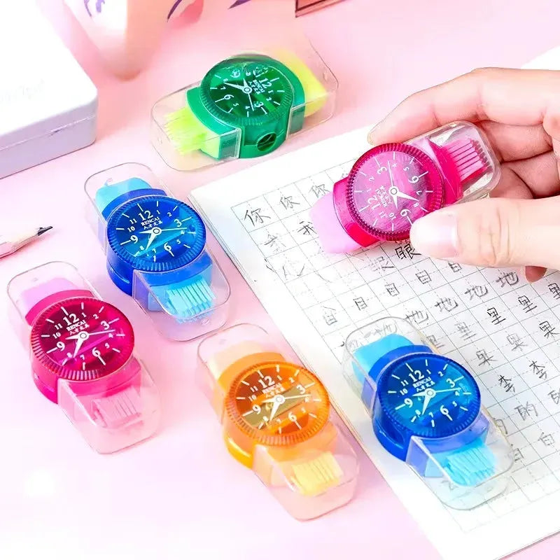 3 In 1 Watch Shaped Eraser Sharpener