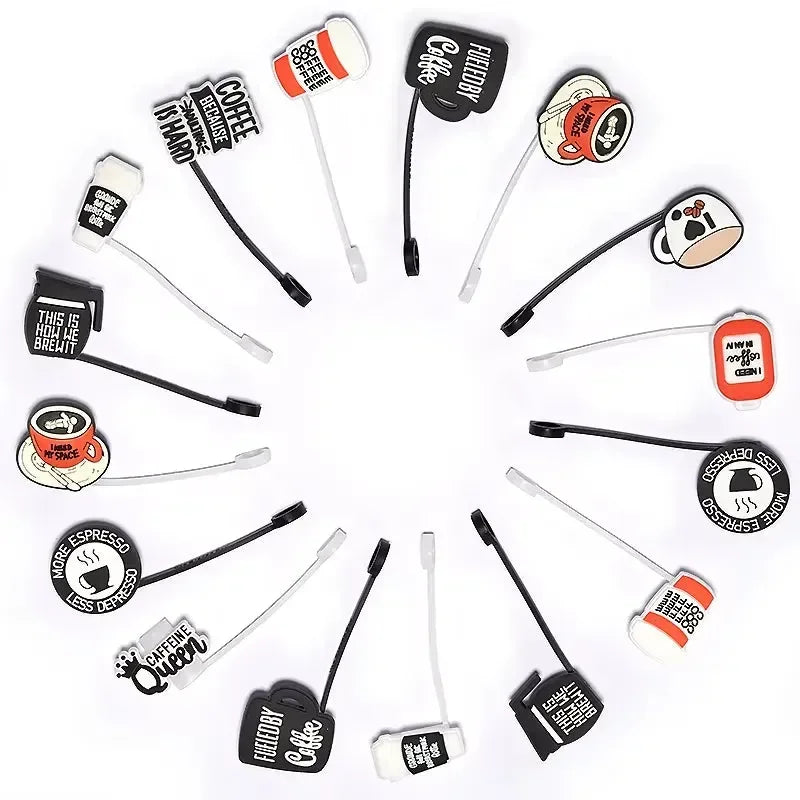 Brewtiful Coffee Themed Straw Toppers For 30 oz/40 oz Tumblers