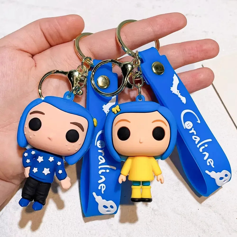Gothic Coraline 3D Keychain