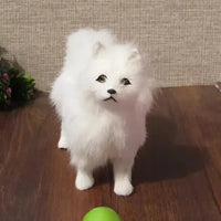 Real Looking Stuffed Samoyed Dog (16 cm)