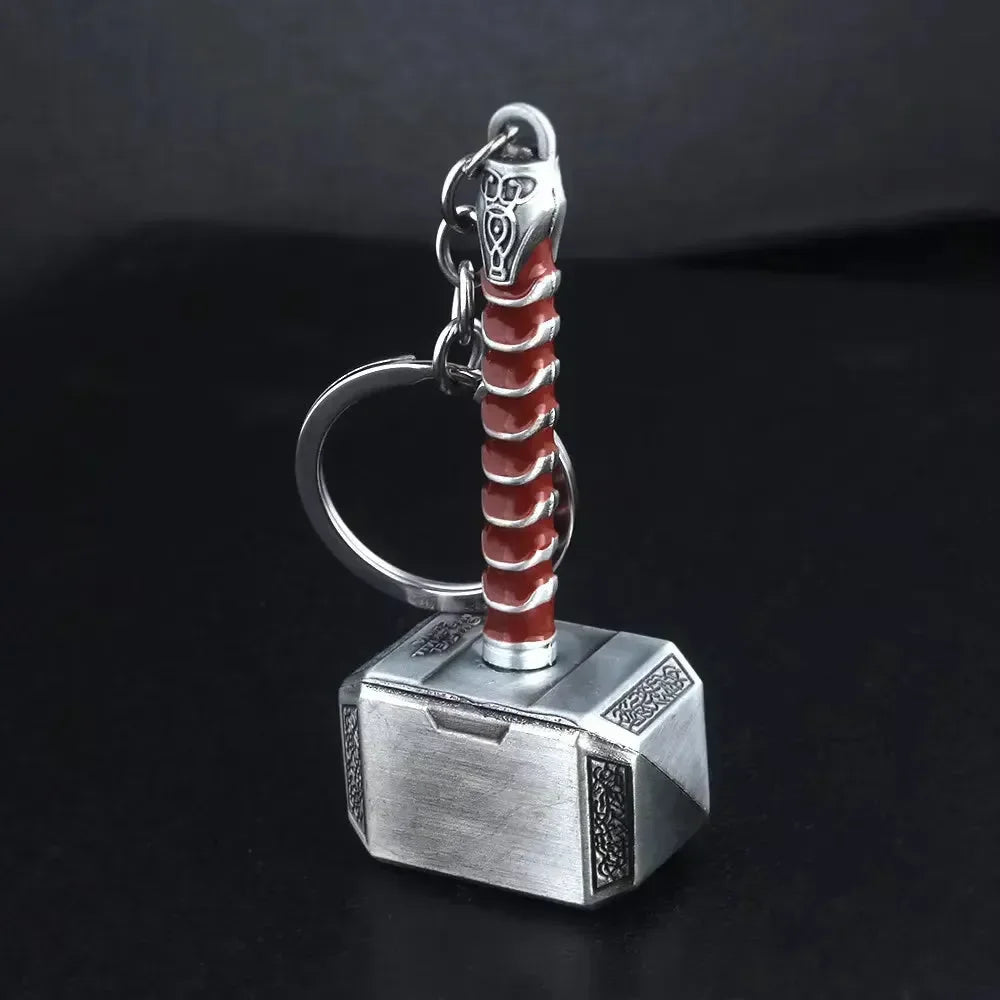 Porte-clés en métal Marteau de Mjolnir 