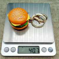 Craveable Carry Hamburger Keychain