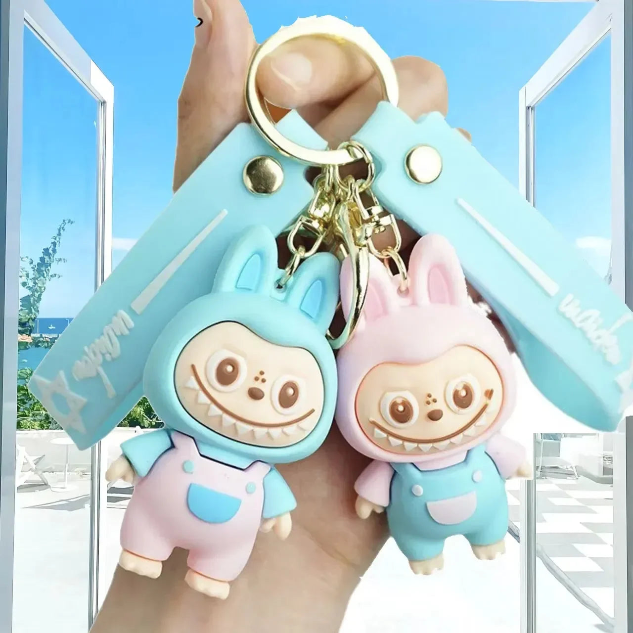 Gradient Vibes Laboobu 3D Keychain