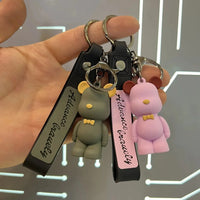 Nordic Bow-Tie Bear Keychain