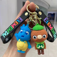 Elemental Characters 3D Keychain
