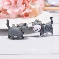 Happy Strides Walking Kitty Keychain