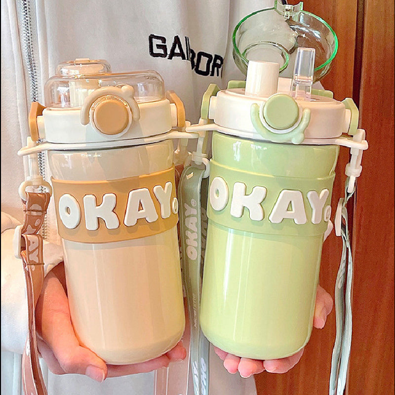 Okay To Drink 2 in 1 Water Bottle (650 ml)