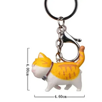 Happy Strides Walking Kitty Keychain