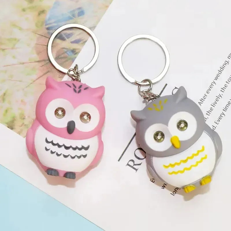 Hoot of Wisdom LED Owl Keychain