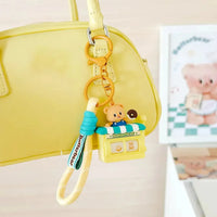 Butter Bear Slot Machine Keychain