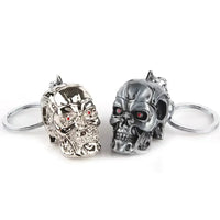 Terminator Skull Head Metal Keychain