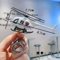 Sky High Mini Helicopter Metal Keychain