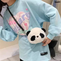 Cute Panda Dog Plush Handbag