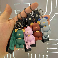 Nordic Bow-Tie Bear Keychain