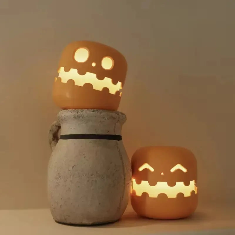 Glow-Lantern Pumpkin Night Lamp