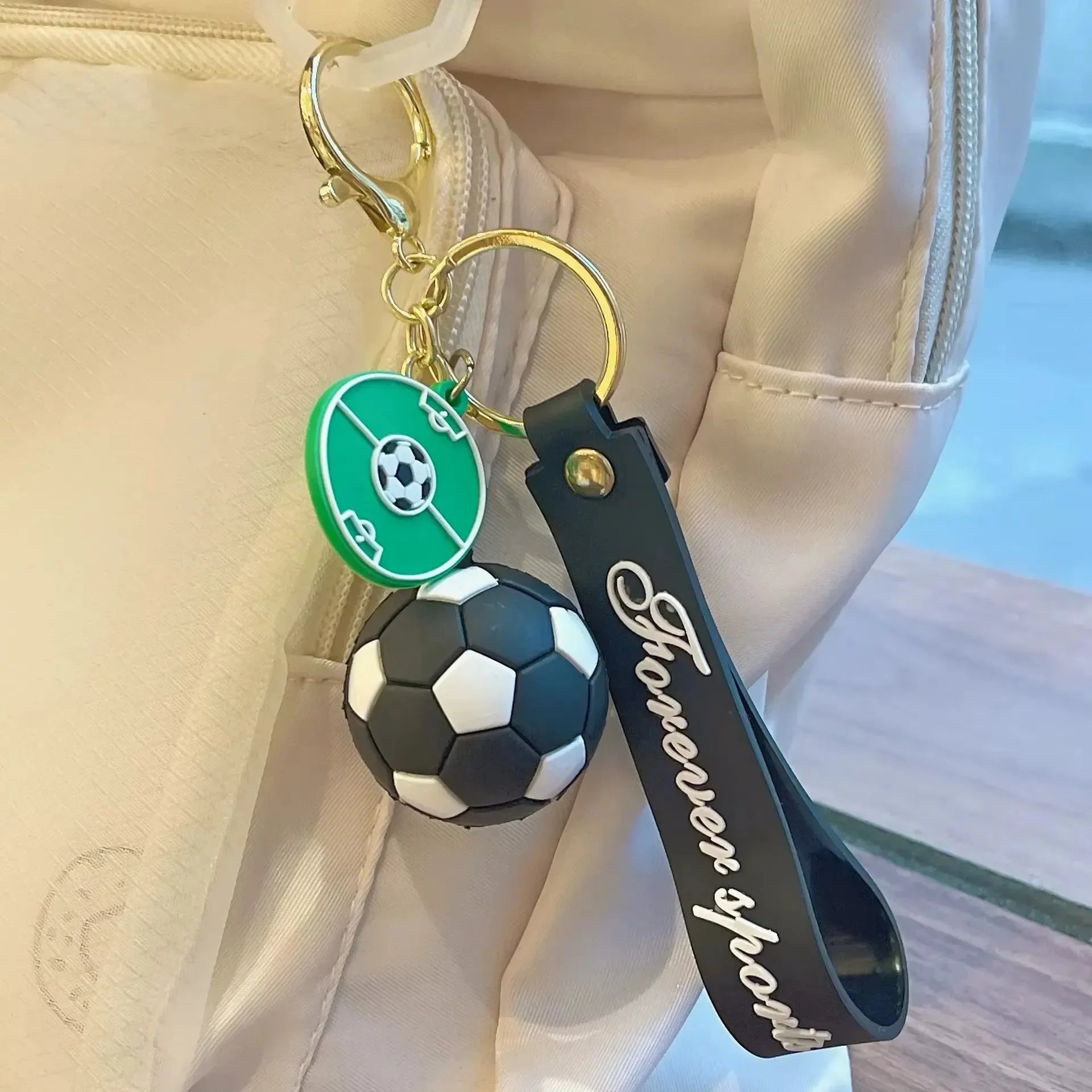 Kick It Now Premium Football Keychain