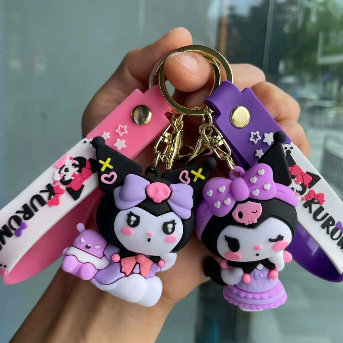 Kawaii Kuromi Many Moods Keychain