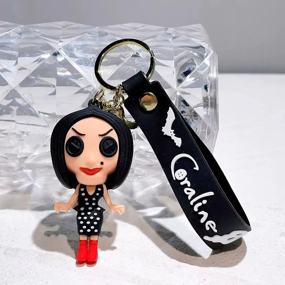 Gothic Coraline 3D Keychain