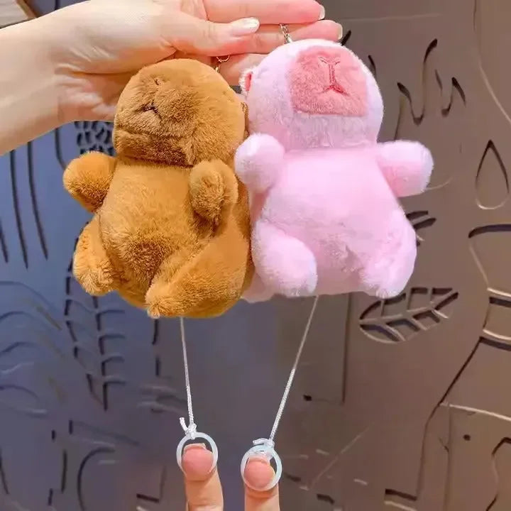 Tail Wagging Capybara Keychain