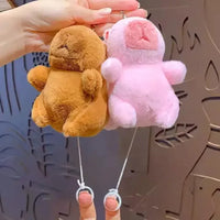 Tail Wagging Capybara Keychain