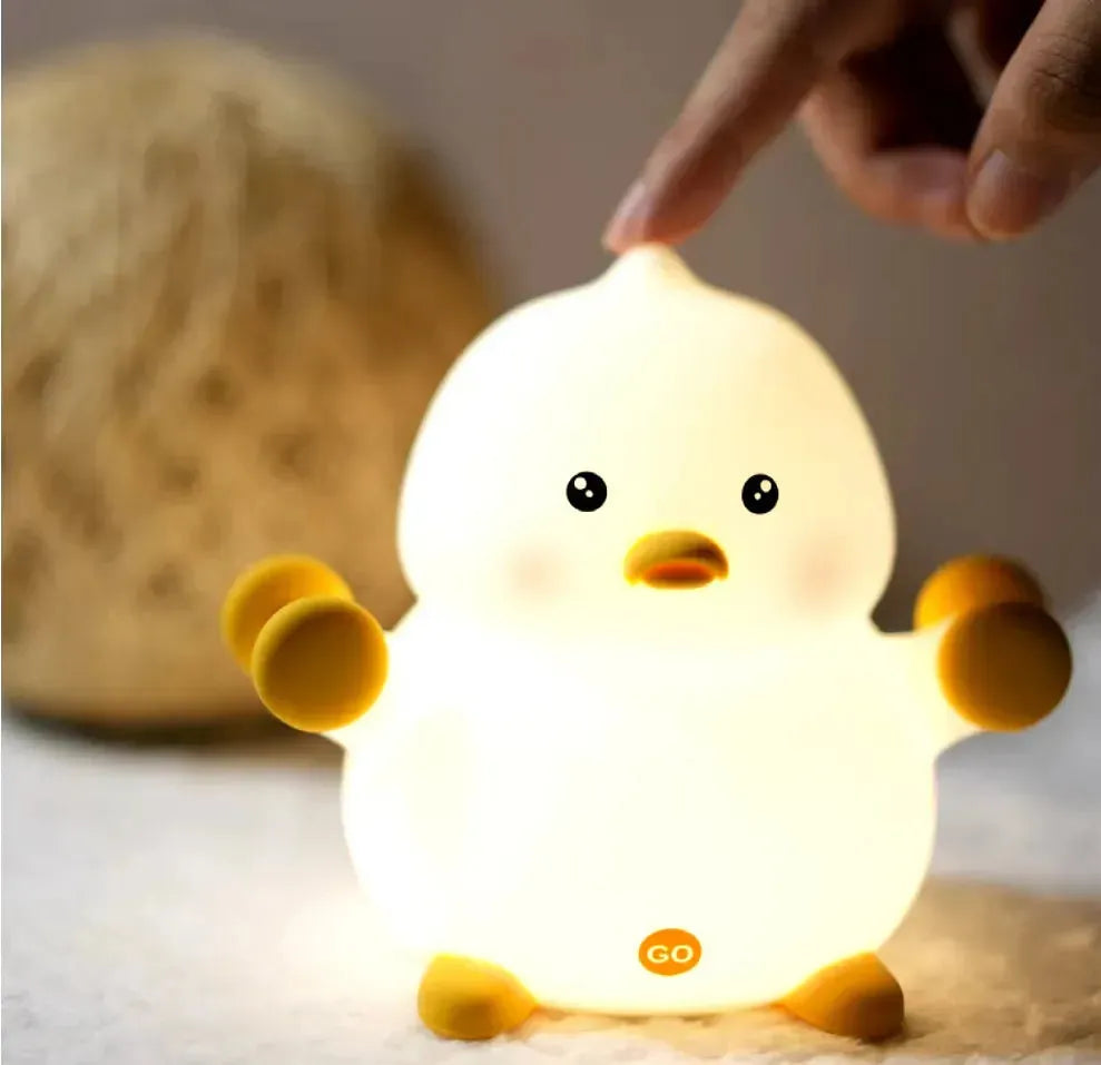 Cute Dumbbell Duck Silicon Lamp