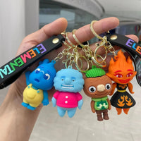 Elemental Characters 3D Keychain
