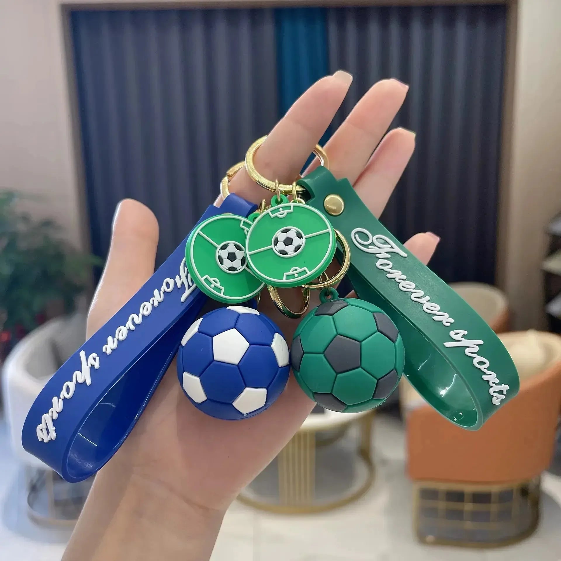 Kick It Now Premium Football Keychain