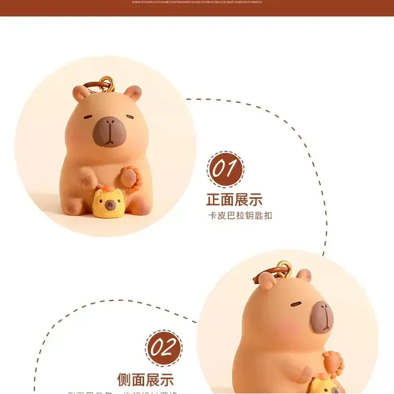 Quirky Charm Capybara Crew Keychain