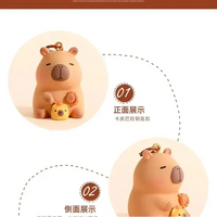 Quirky Charm Capybara Crew Keychain