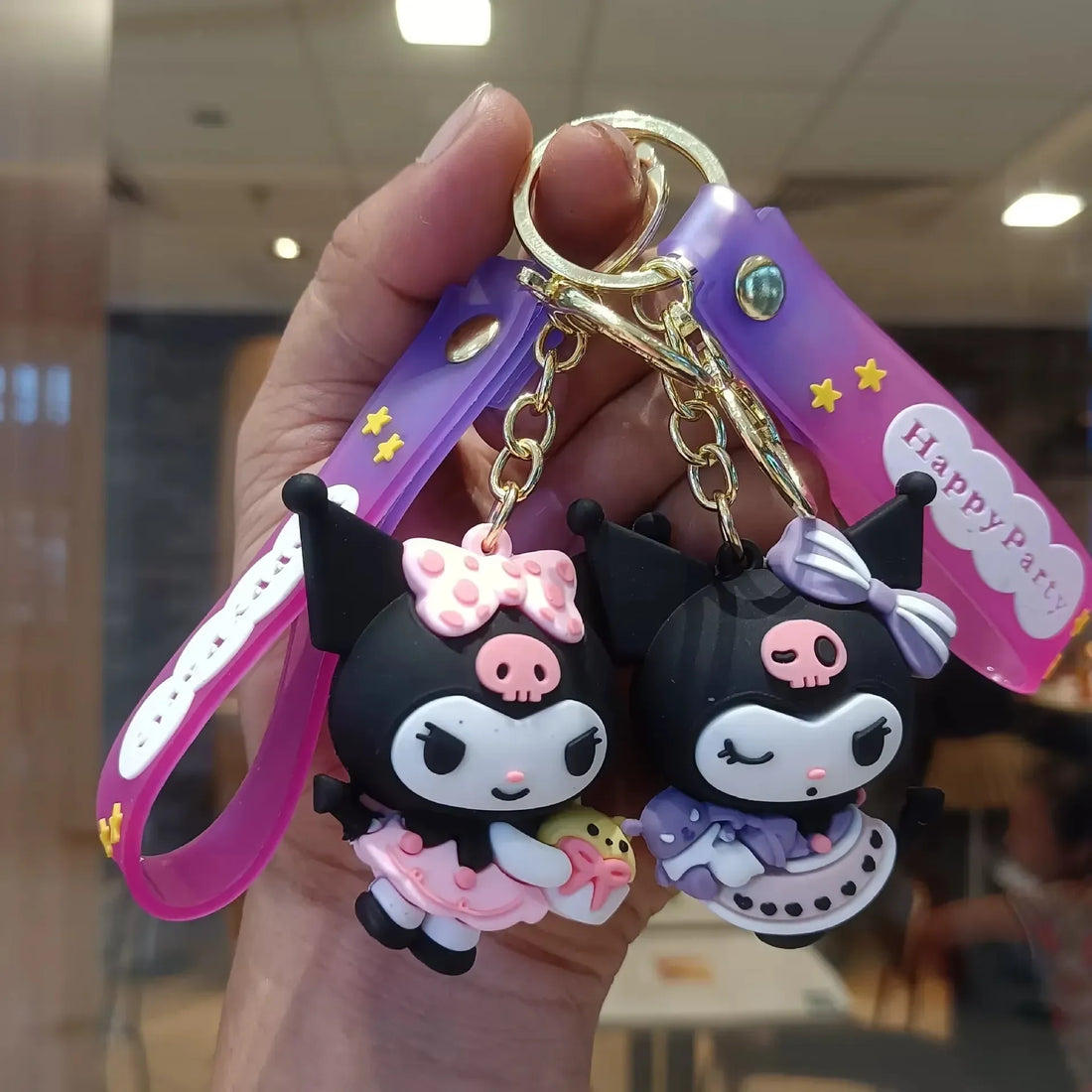 Kuromi Spooky Chic 3D Keychain
